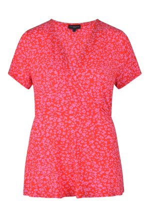T-shirt med print - red