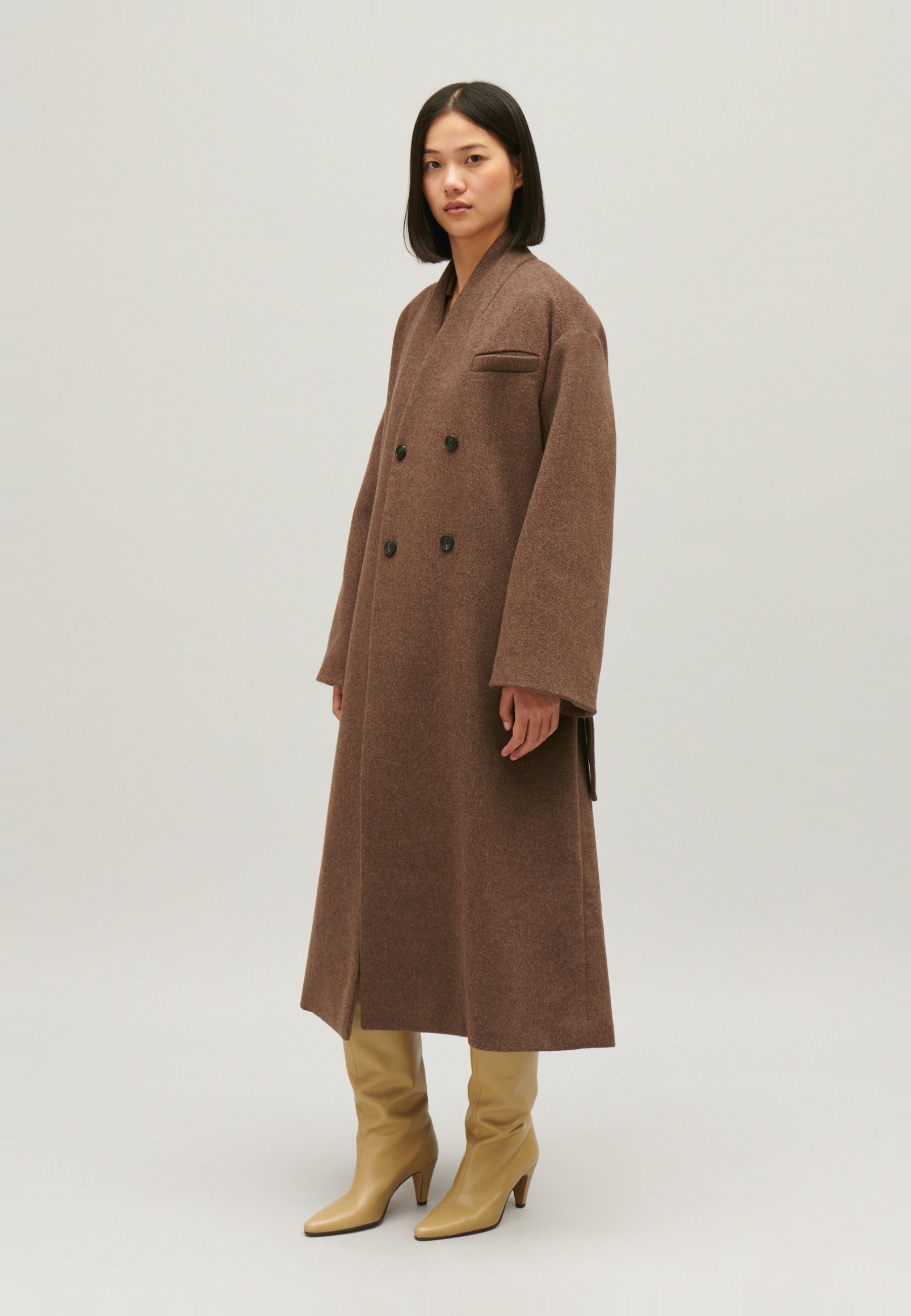 Claudie Pierlot MANTEAU LARGE - Cappotto classico - marron Claudie Pierlot MANTEAU LARGE - Cappotto classico - marron