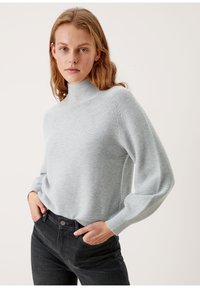 s.Oliver - NAHTLOSEN - Strickpullover - grey Thumbnail-Bild 1