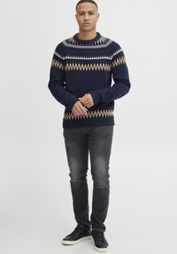 Blend BHPULLOVER - Stickad tröja - dress blues