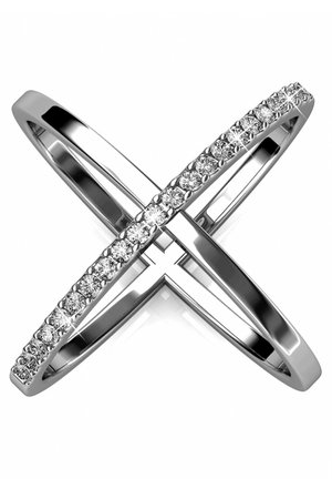 X DUO - Ring - couleur argentée cristal