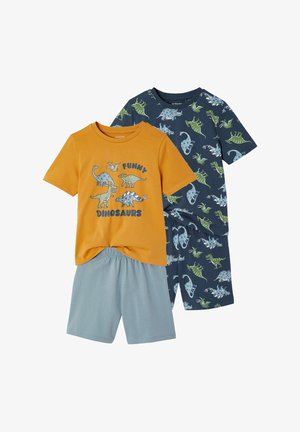Vertbaudet, 2ER-PACK KURZE DINO SET - Pyjama set - nachtblau