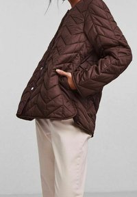 Pieces Allvädersjacka - dark brown