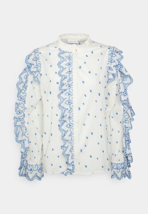 JOSIE BLOUSE - Blouse - white/blue