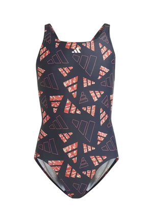 adidas Sportswear, AOP BARS SUITS G - Costume da bagno - dark-blue dim