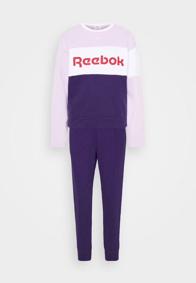 LINEAR LOGO CREW SET - Survêtement - dark orchid