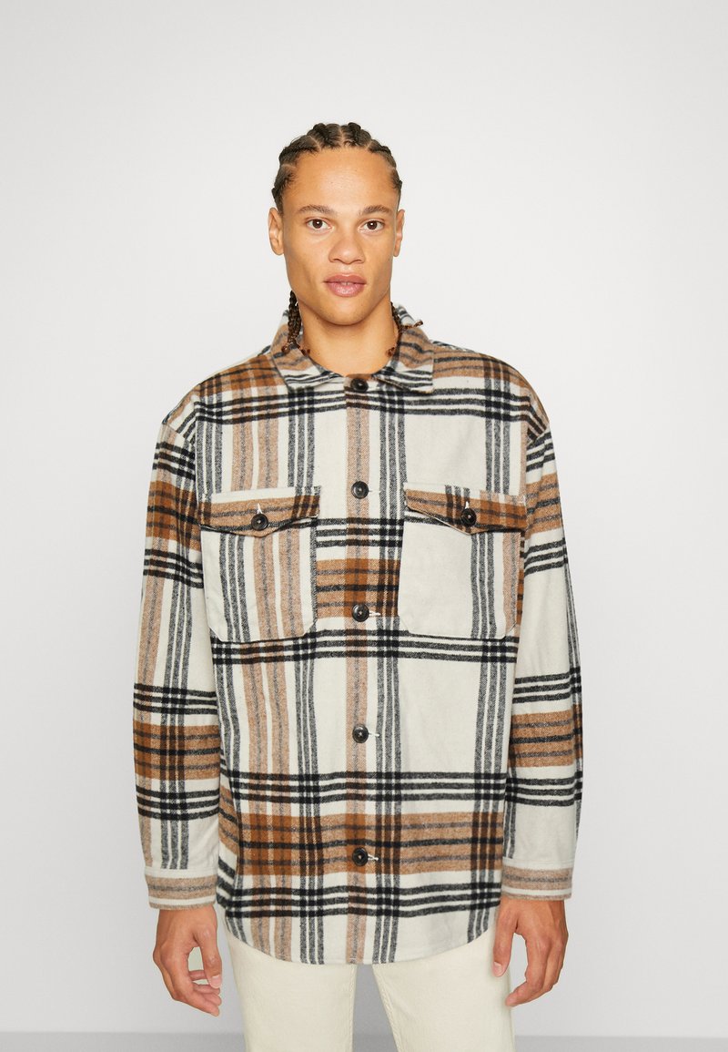 Jack & Jones JOROLLIE OVERSHIRT Light jacket cloud dancer/white