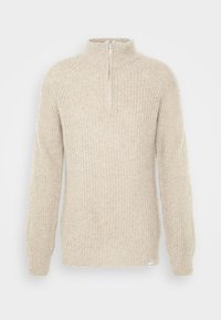 Cleptomanicx RIBBER TROYER - Strickpullover - creme