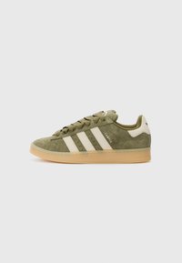 Unselected, medium dark khaki/off white