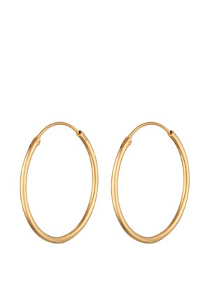 BASIC HOOPS ROUND - Oorbellen - gold-coloured