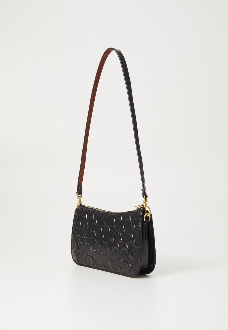 COACH PATENT SIGNATURE LEATHER PENN - Handbag - black - Zalando.co.uk