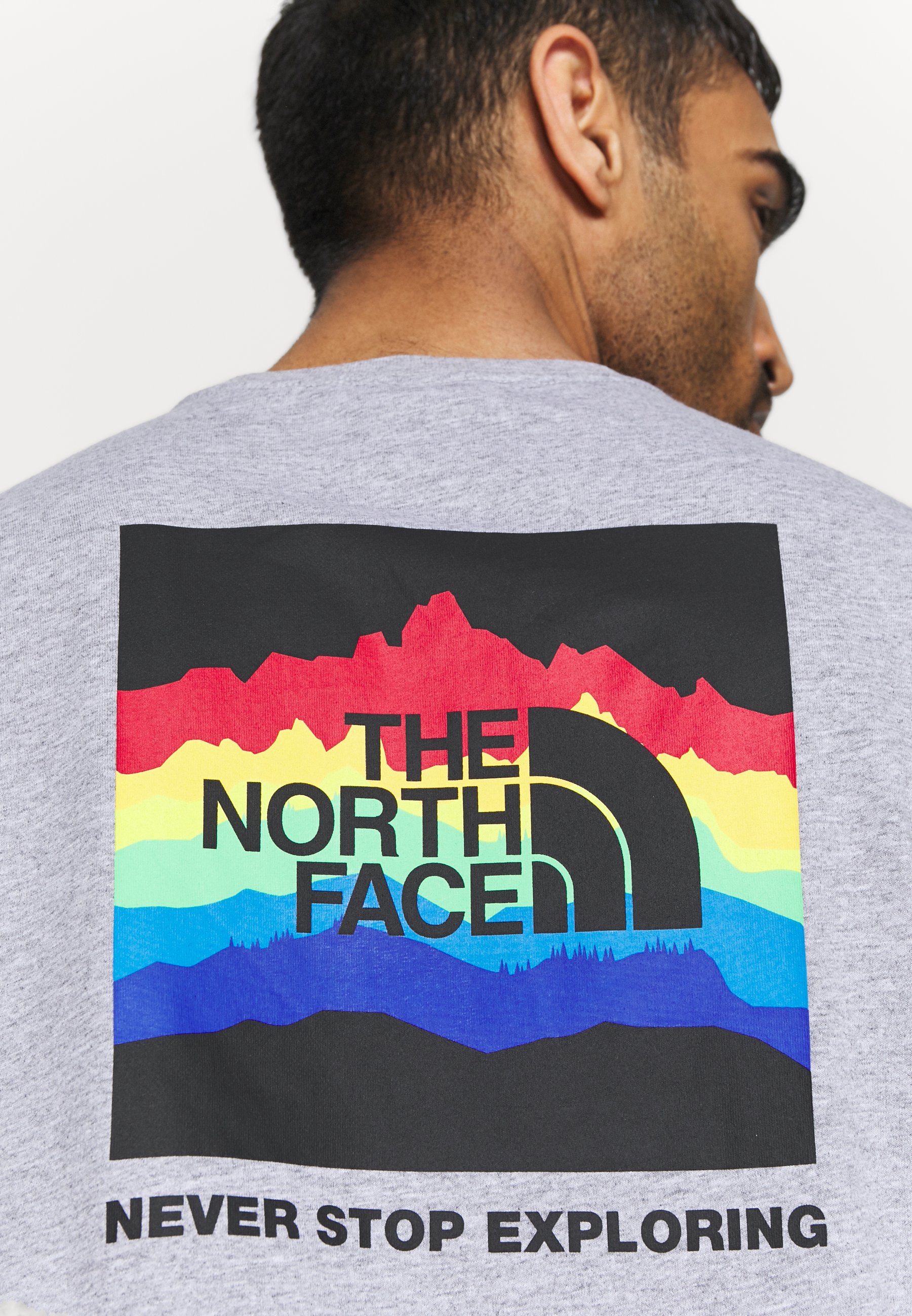 the north face rainbow tee