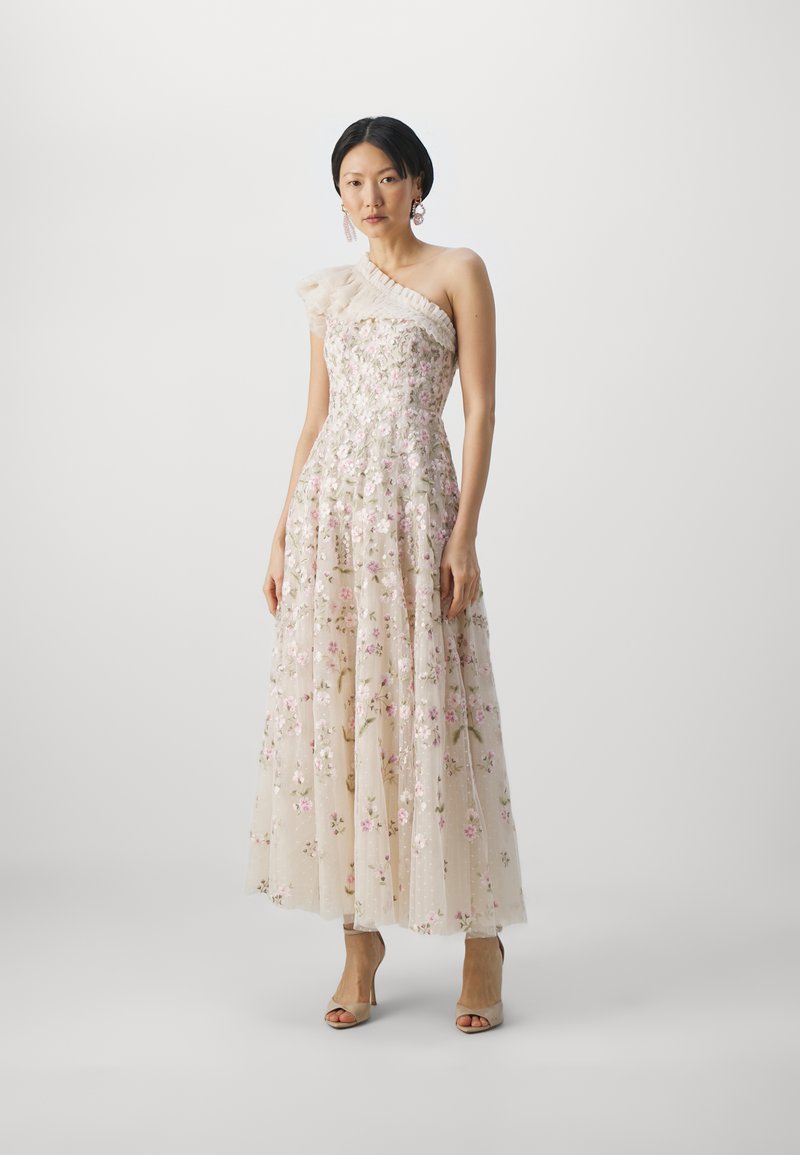 Needle Thread POSY PIROUETTE ONE SHOULDER ANKLE GOWN Vestido