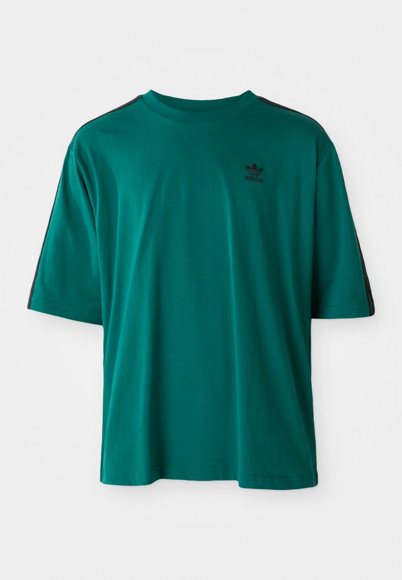 adidas Originals T-shirt print donkergroen