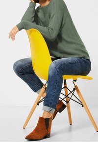 Street One Stickad tröja - green