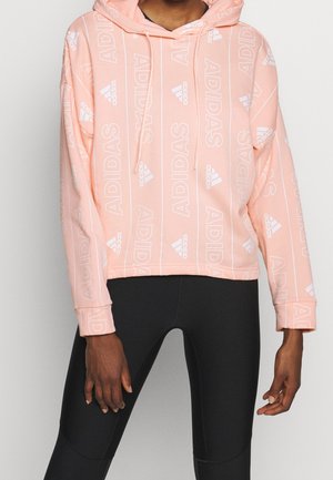 Jersey con capucha - coral