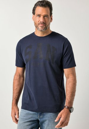 HALF-SLEEVE CHEST UP TO SIZE - T-Shirt print - navy blue