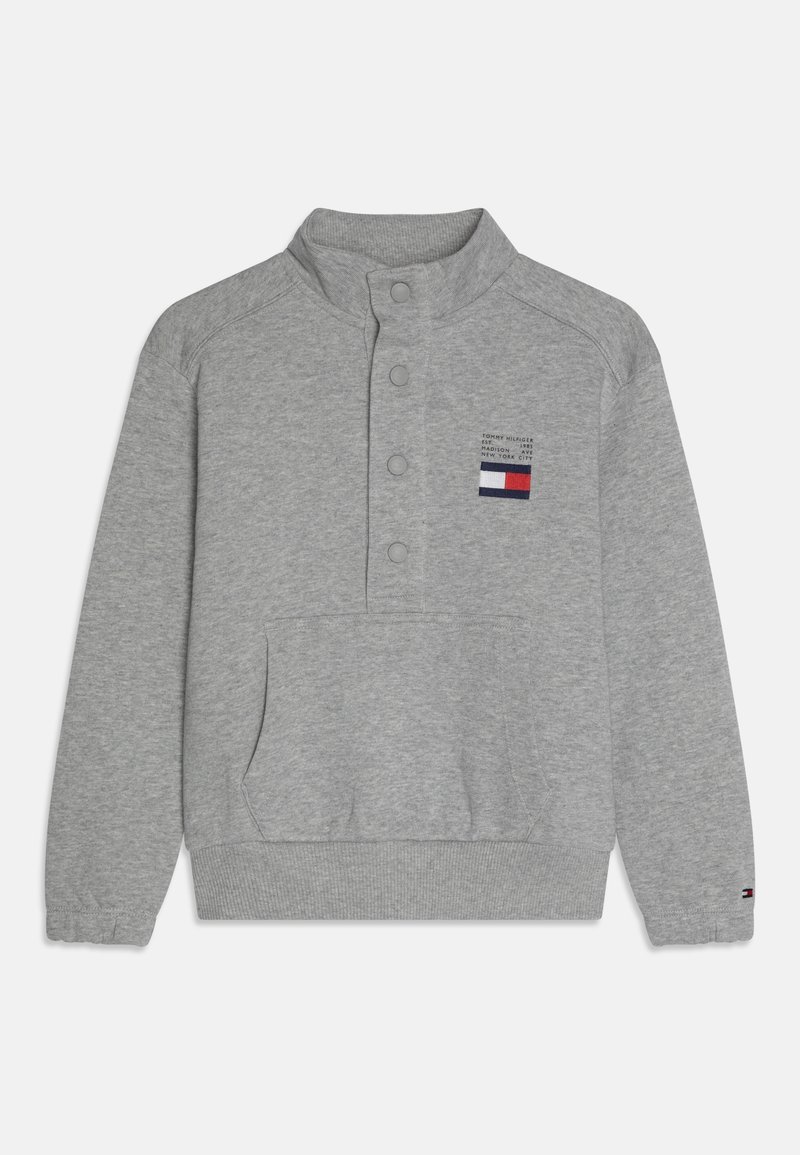 Tommy Hilfiger FLAG HIGH NECK - Sweatshirt - light grey heather