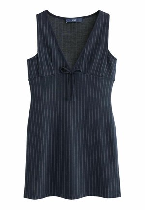 SLEEVELESS PINAFORE - REGULAR FIT - Jurk - navy blue pinstripe