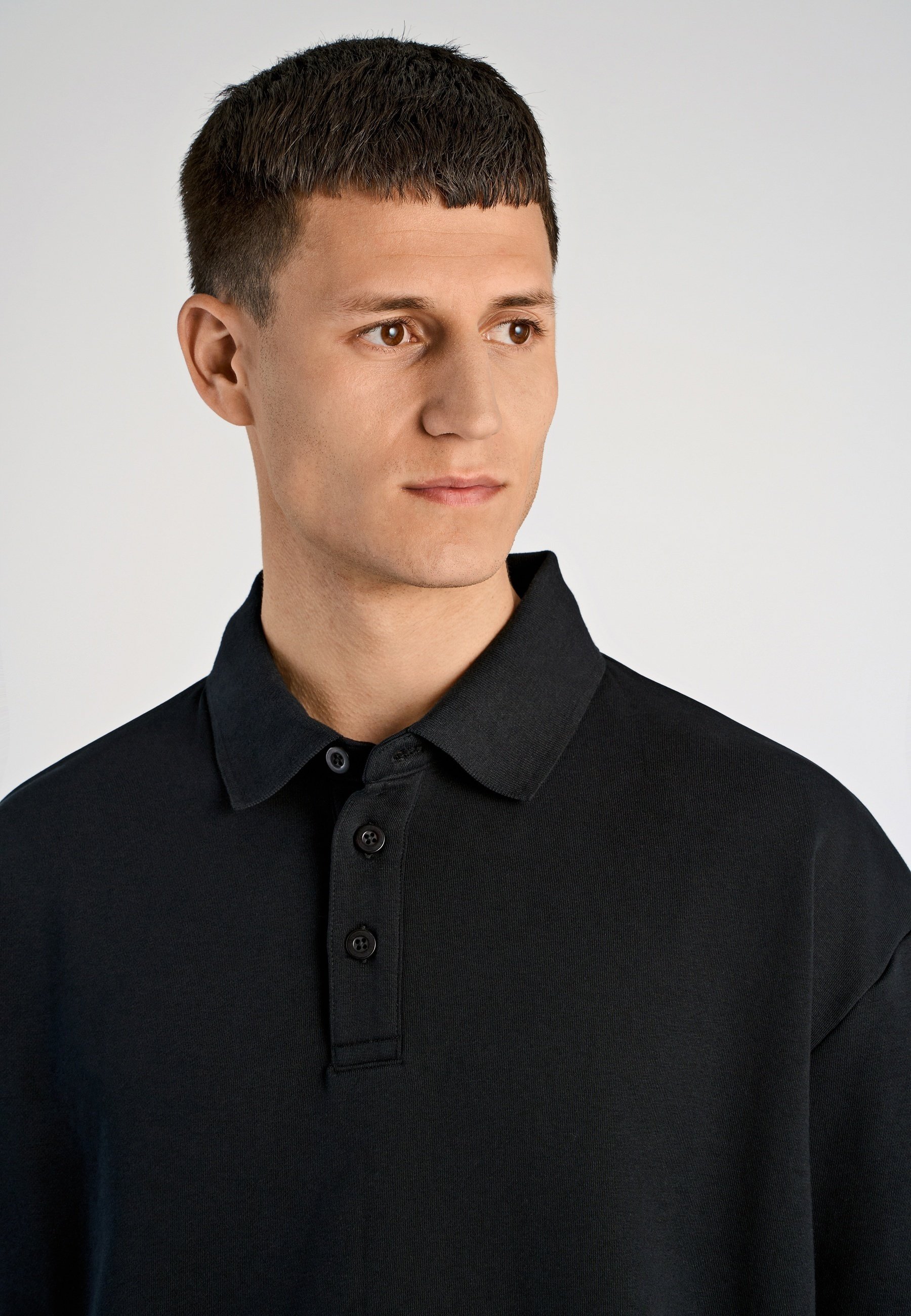 Lindbergh OVERSIZED S/S - Polo shirt - black - Zalando