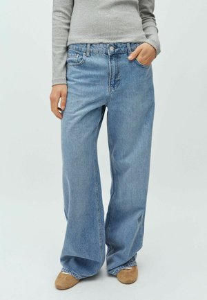 AMARILLO-M - Široke kavbojke - light blue brushing