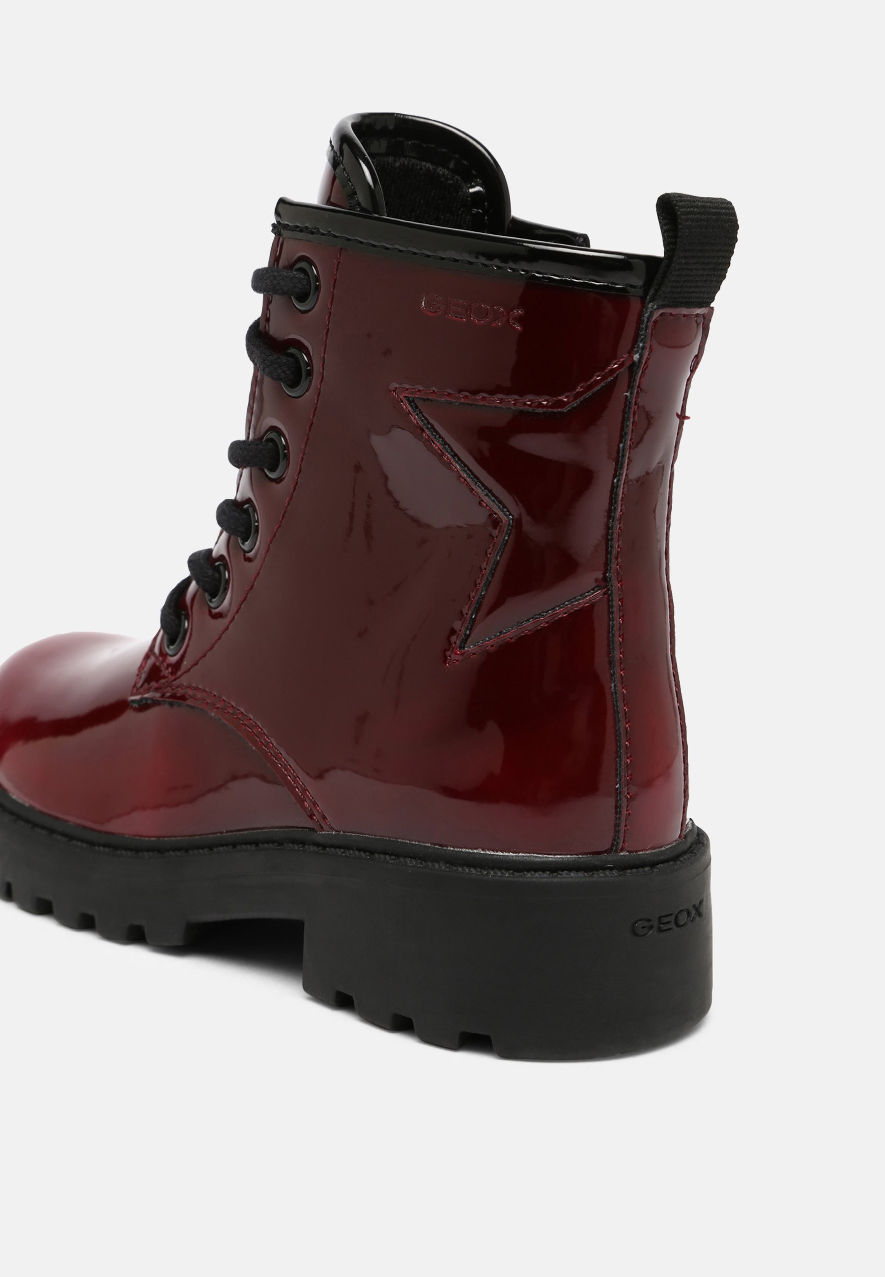 Geox CASEY GIRL - Botines con cordones - bordeaux/burdeos - Zalando.es