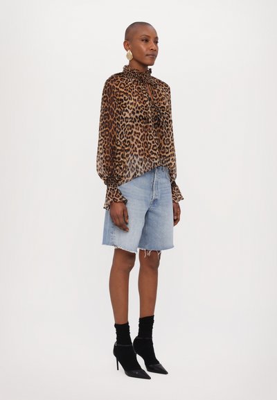Alice + Olivia NORAH TIE PEASANT - Blouse - brown