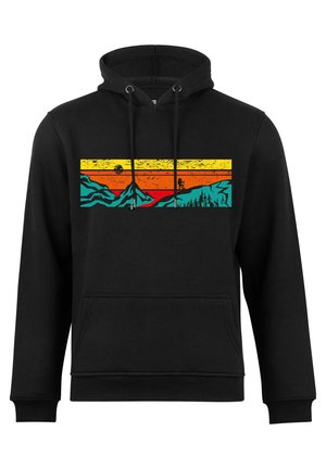 Cotton Prime MIT BERGEN LETS HIKING - Kapuzenpullover - schwarz
