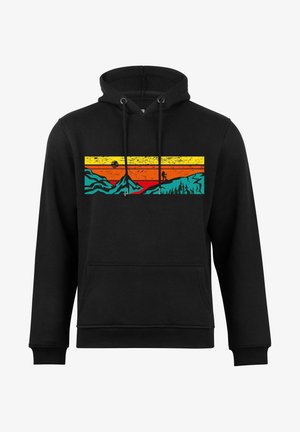 Cotton Prime MIT BERGEN LETS HIKING - Kapuzenpullover - schwarz
