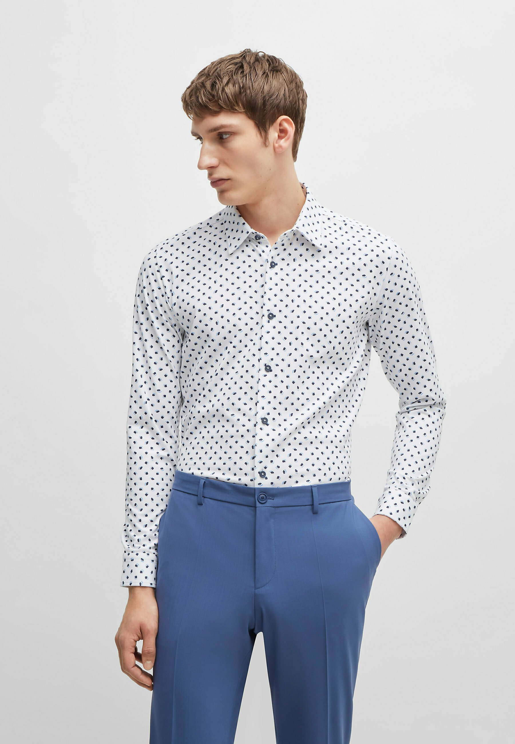 BOSS ROAN-KENT - Shirt - white - Zalando.co.uk