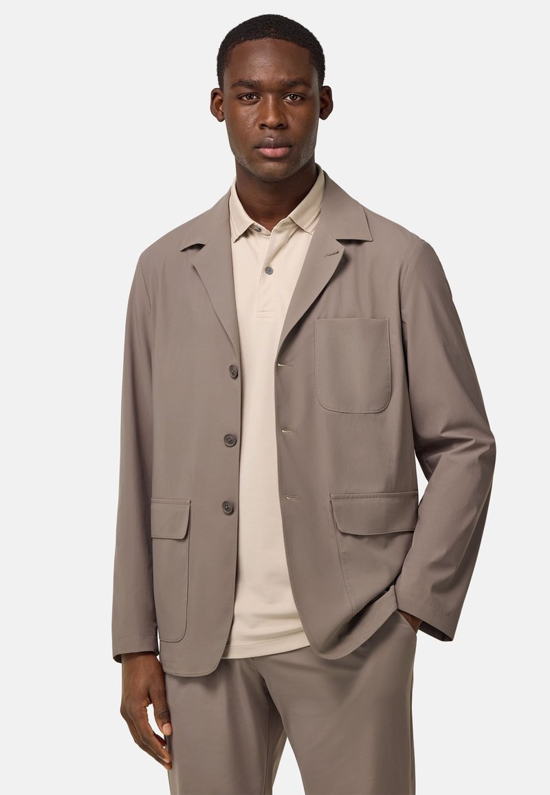 Boggi Milano - Blazer jacket - mud, Enlarge