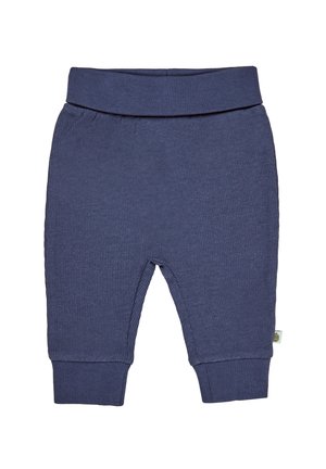 HOSE RIPPJERSEY - Tracksuit bottoms - dunkelblau meliert