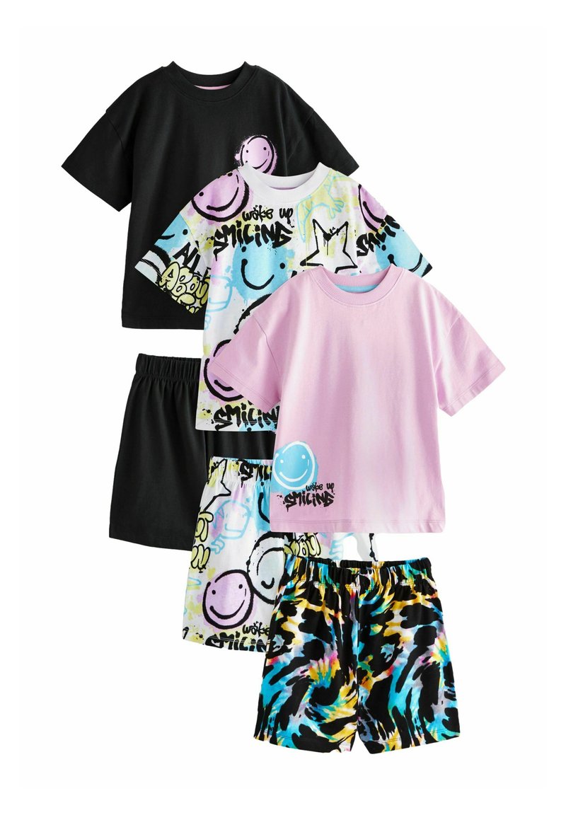 Next 3 PACK-REGULAR FIT - Pyjama - black purple blue smile