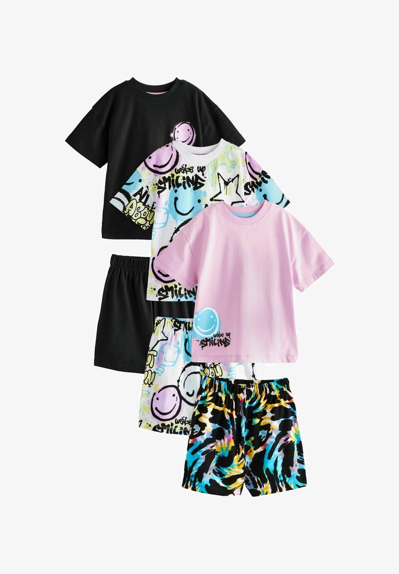 Next 3 PACK-REGULAR FIT - Pyjama - black purple blue smile