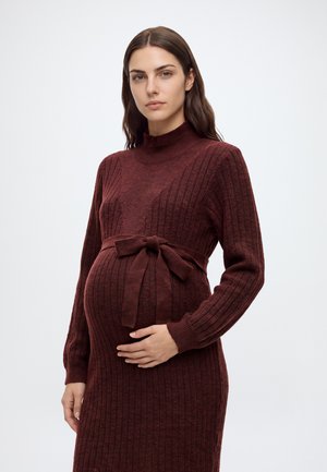 MAMALICIOUS, MLCARROLL DRESS - Robe pull - burnt henna/melange