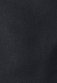 Black fabric with a smooth texture, featuring a solid color without patterns or embellishments, suitable for various applications.