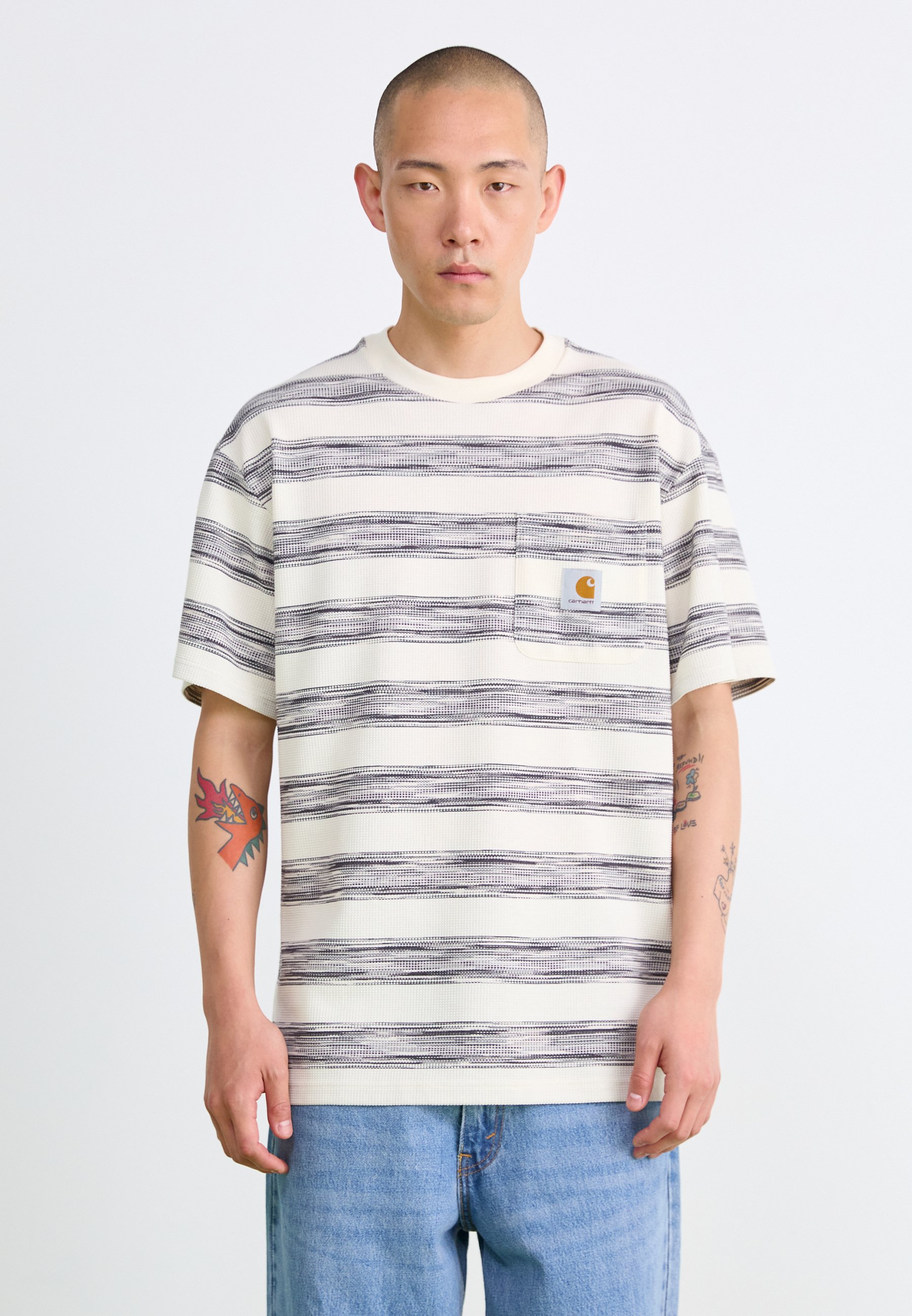 Carhartt WIP DODSON POCKET - Print T-shirt - natural/off