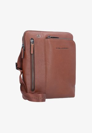 Piquadro SQUARE - Umhängetasche - cuoio tabacco