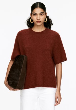 Strickpullover - reddish brown