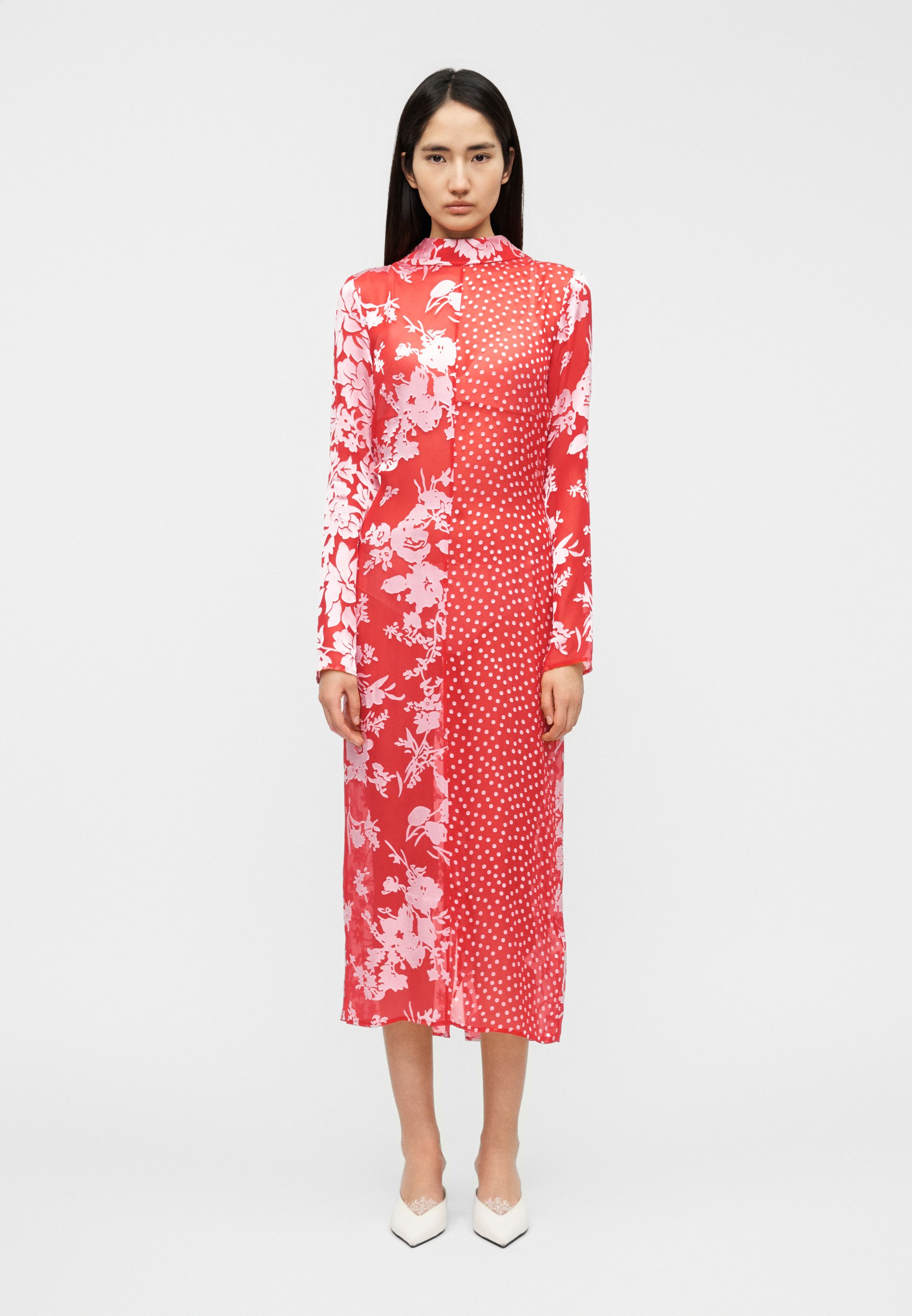MARINE SERRE REGENERATED RASO SCARVES LONG DRESS - Day dress - red - Zalando.co.uk MARINE SERRE REGENERATED RASO SCARVES LONG DRESS - Day dress - red - Zalando.co.uk
