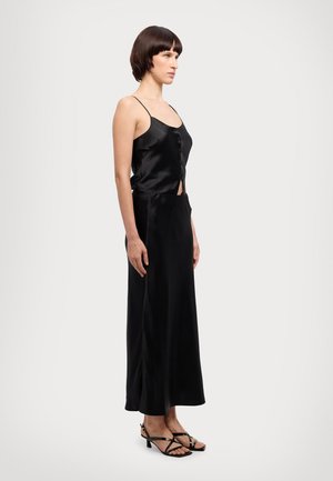 Holzweiler EMILIA BUTTON SKIRT - Maxi szoknya - black