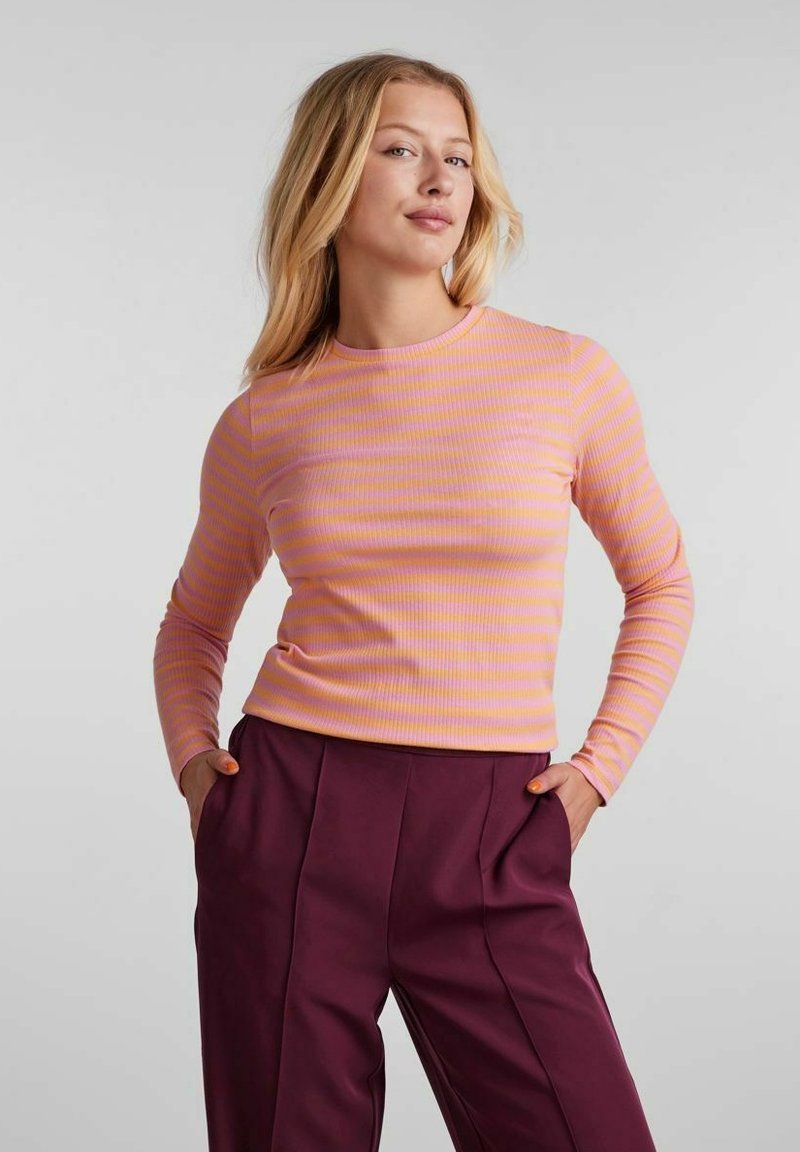 Pieces Langarmshirt - begonia pink