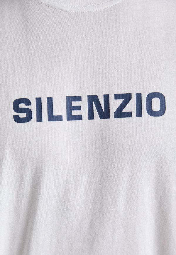 SILENZIO - Print T-shirt - bianco2