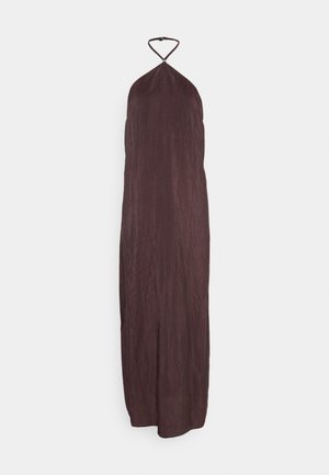Filippa K DEEP BACK CRINKLE DRESS - Kokteiļkleita/ballīšu kleita - dark choco
