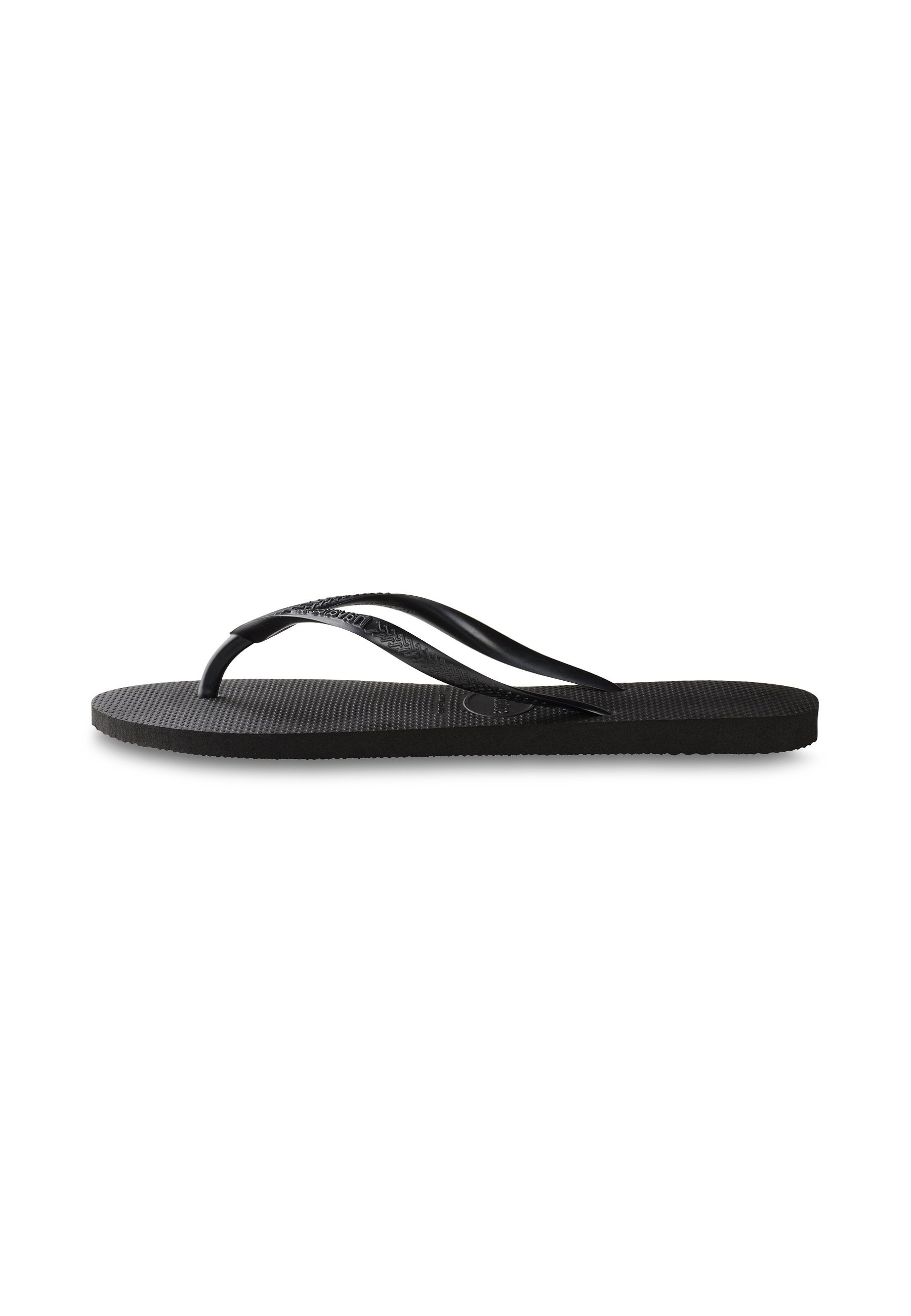 havaianas slim flip flops black