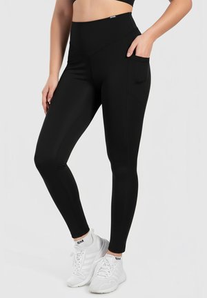 Smilodox LEGGINGS WITH POCKET YOGA PILATES LETICIA - Tights - schwarz