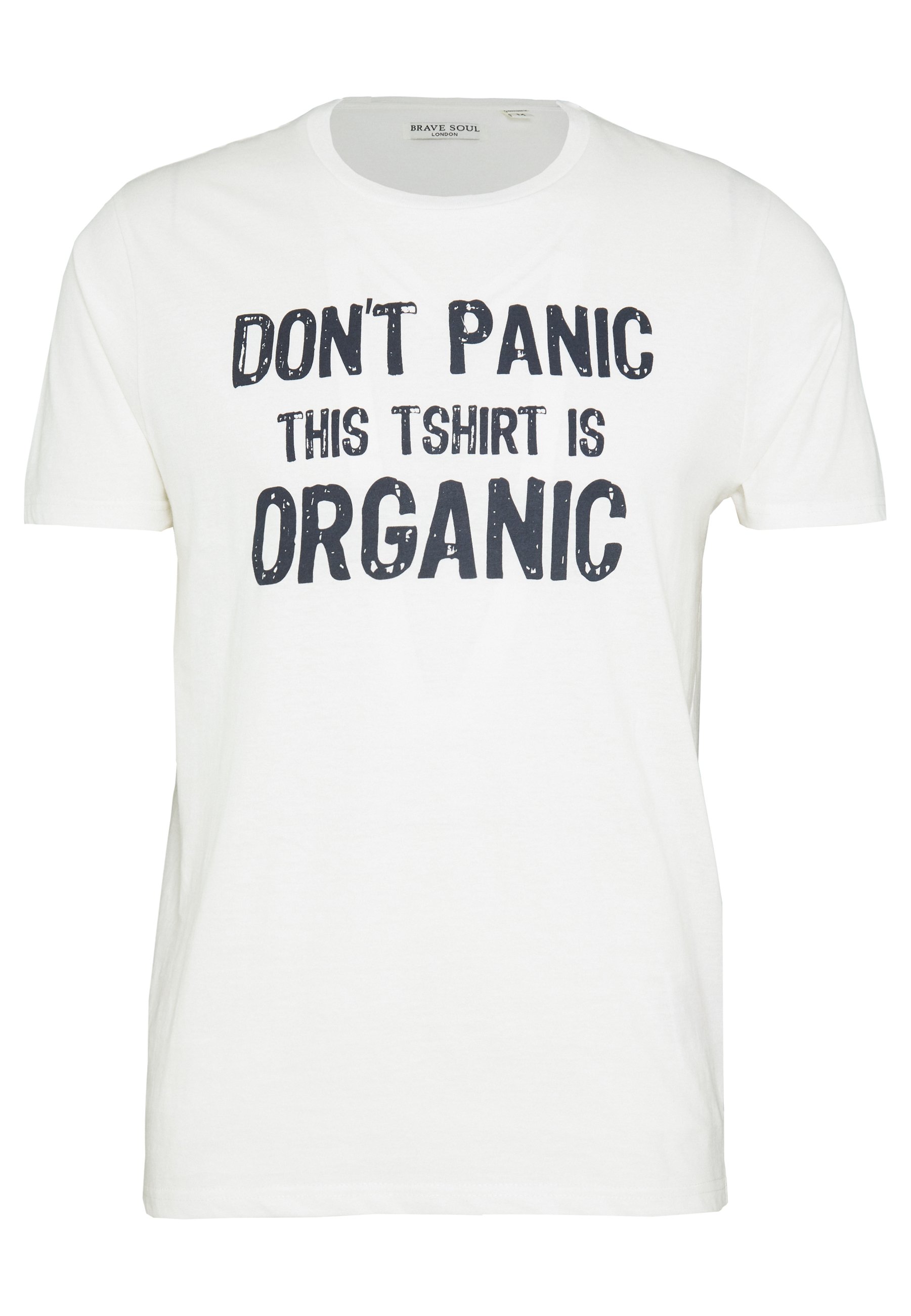 Brave Soul CAMPHOR T shirts med print white Zalando.no Brave Soul CAMPHOR - T-shirts med print - navy