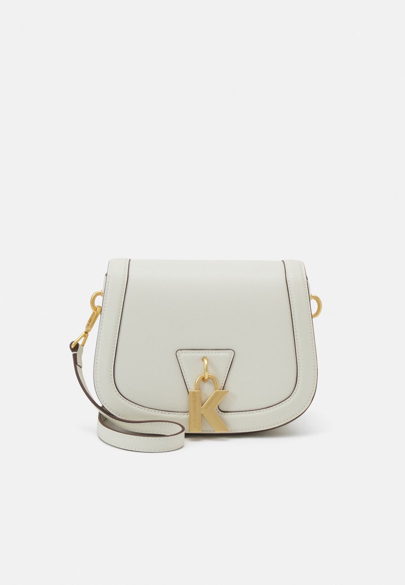 KARL LAGERFELD LOCK  - Taška s příčným popruhem - off white
