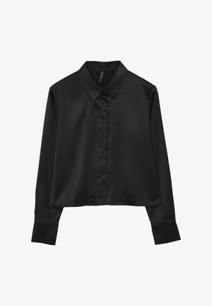 Calliope CROP IN SIMIL - Camicia - noir