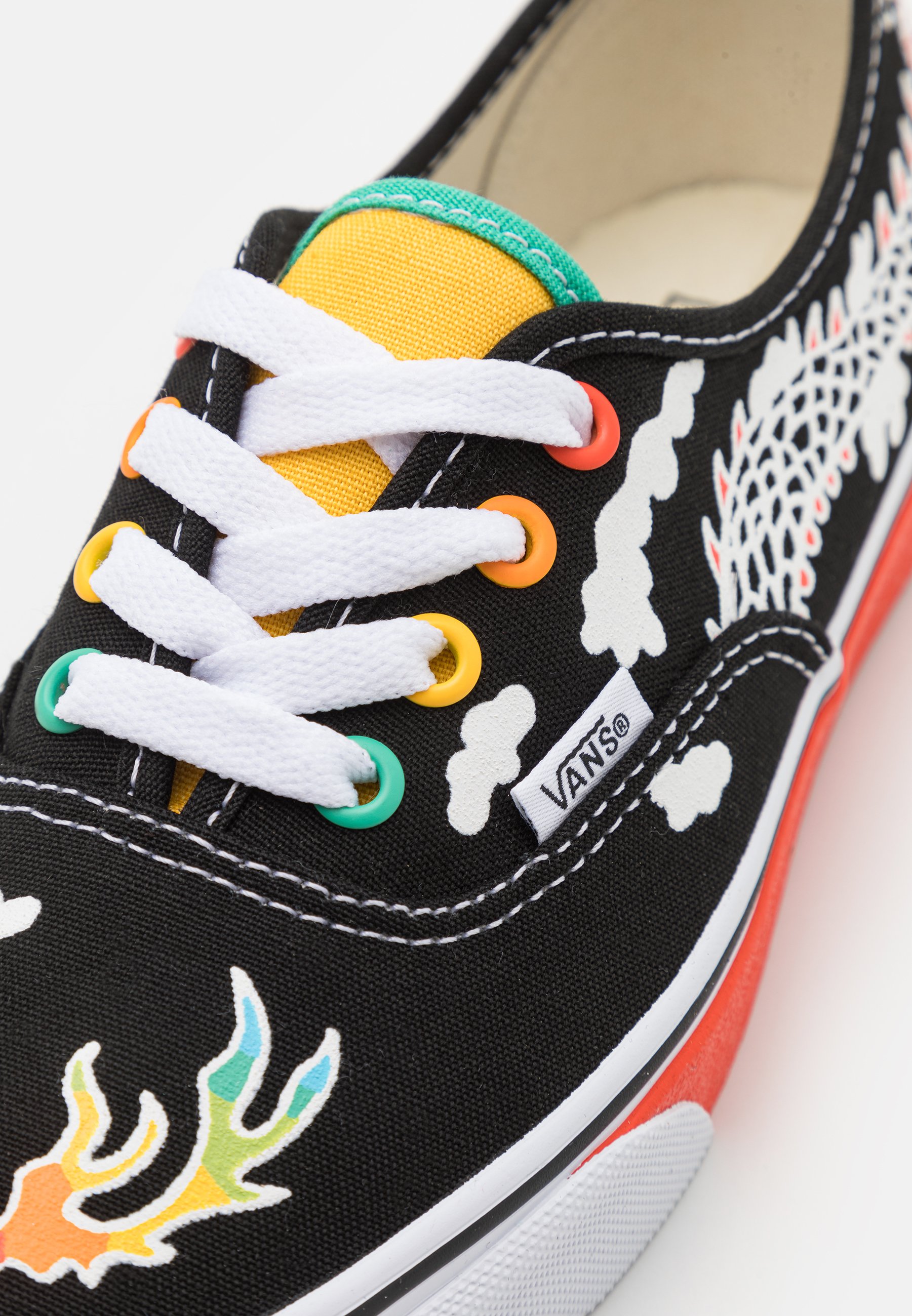 Vans AUTHENTIC UNISEX - Trainers - black/multi-coloured/black -  Zalando.co.uk